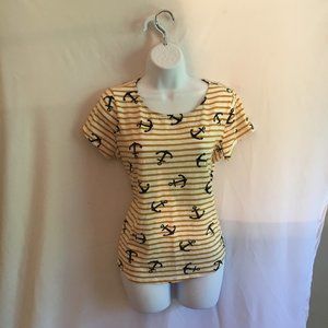 W5  Nautical Anchor Tshirt   Lg